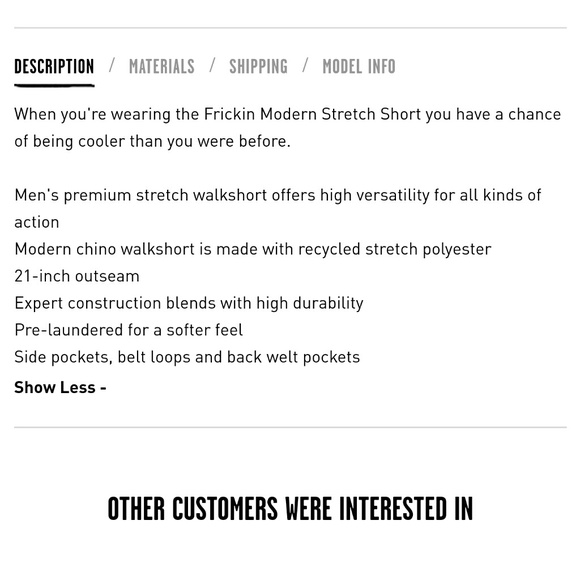 Volcom Frickin Modern Stretch Shorts - Picture 4 of 4